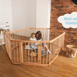 Transformable Playpen Bed for Toddler by Busywood, Montessori Platform Bed, Nursery Bed, Toddler Pen, Floor Bed, Montrssori Toddler