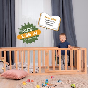 Montessori Floor Bed, Toddler Gym, Kids Furniture, Bedframe, Children Playpen, Nurseery Decor, Toddler Floor Bed, Platform Bed, Baby Gym