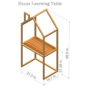 Montessori Table, Toddler Table, Kids Table, Children Home, Wood Furniture, Eco-friendly Furniture, Modern Kids Bedroom, Handmade Furniture image 8