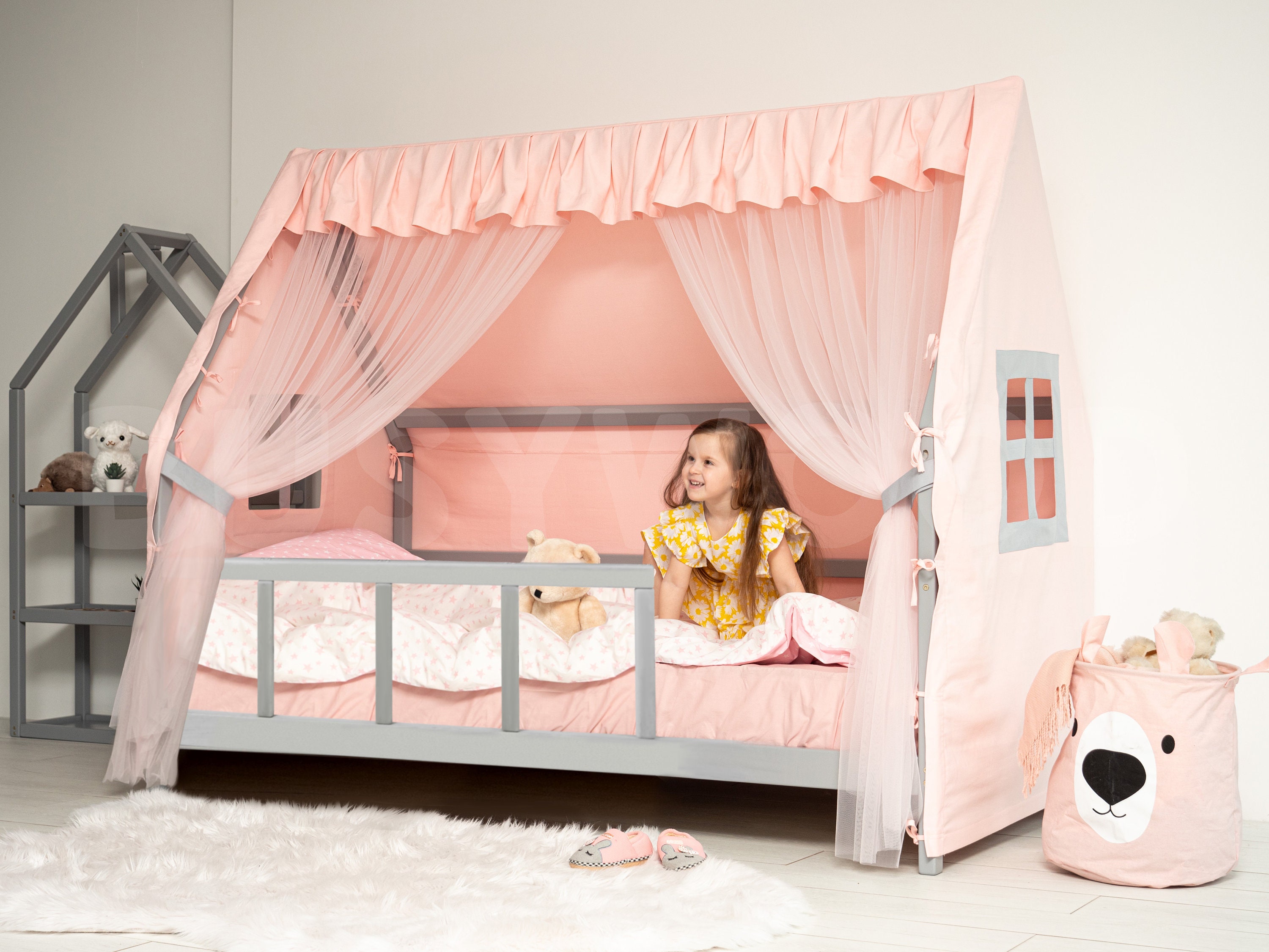 Childrens canopy bedroom sets sale