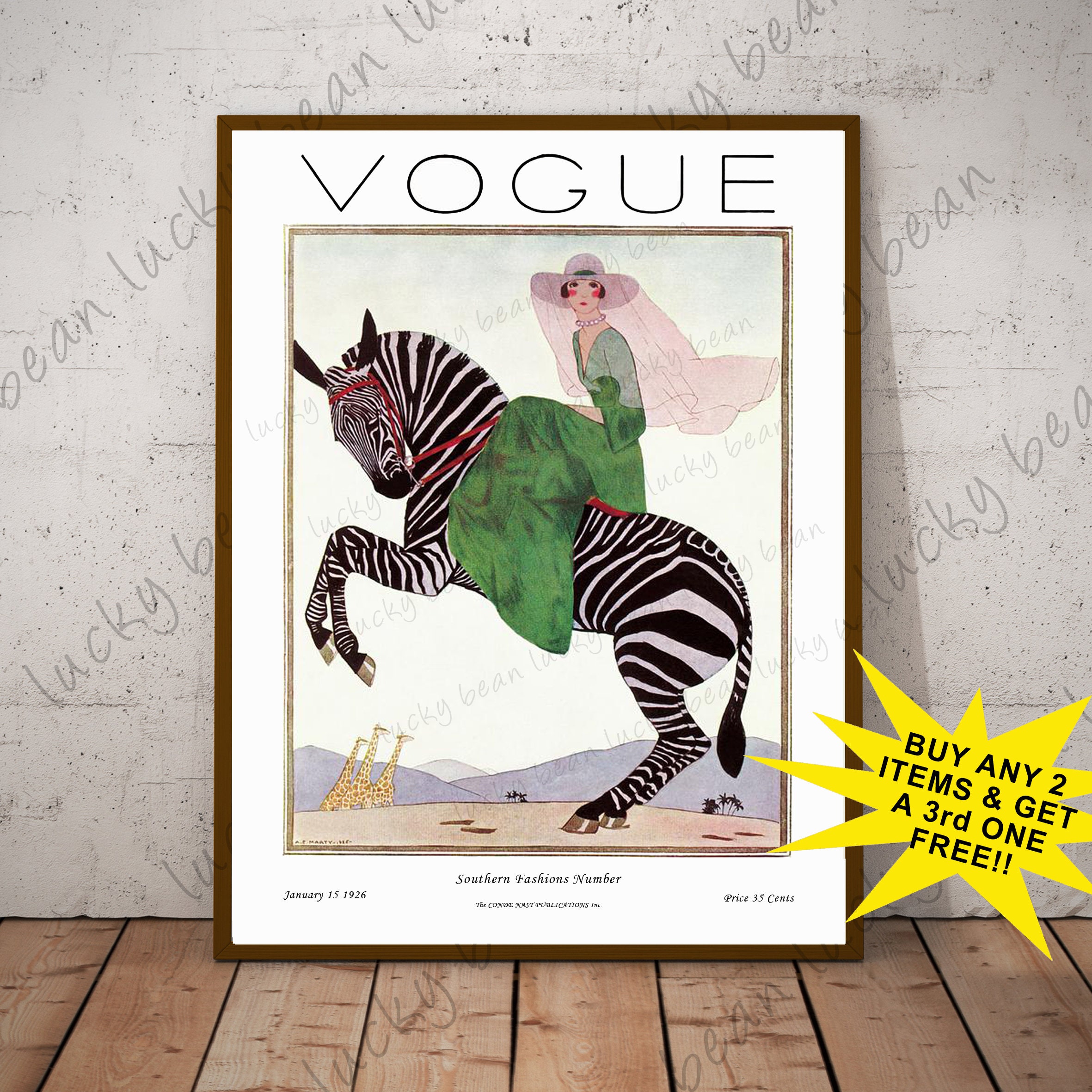Vintage Vogue magazine cover.Vogue cover 1920.Digital download.Americ…