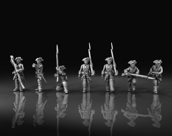 Formación de la línea Rrench compagnie de la marine war Rrench de la guerra india francesa