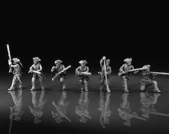 Guerra india francesa Compagnie de la marine escaramuza