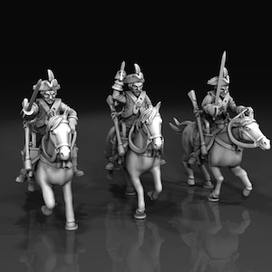 7 years war Prussian curassiers