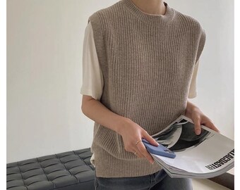 Women's wool sweater vest Clearance