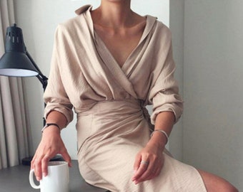 cotton wrap dresses summer