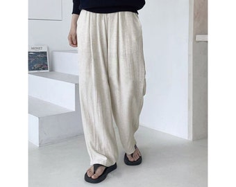 Linen wide pant / Linen pants / Loose pants / Palazzo pants / Wide leg pants / Cozy pants / Wide linen pants