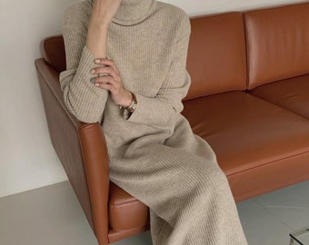 sweater with maxi dress