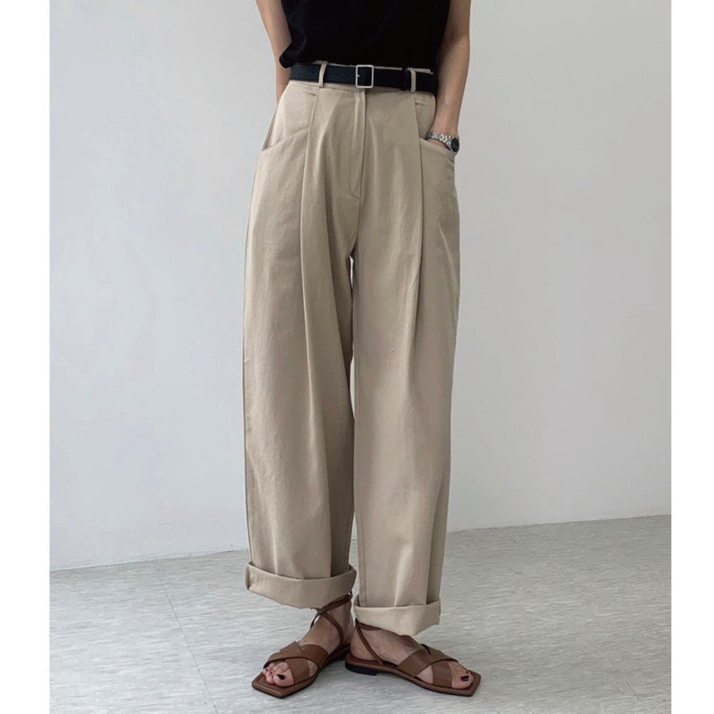 Pants for Women / Wide Pants / Loose Fit High Waist Pants / | Etsy