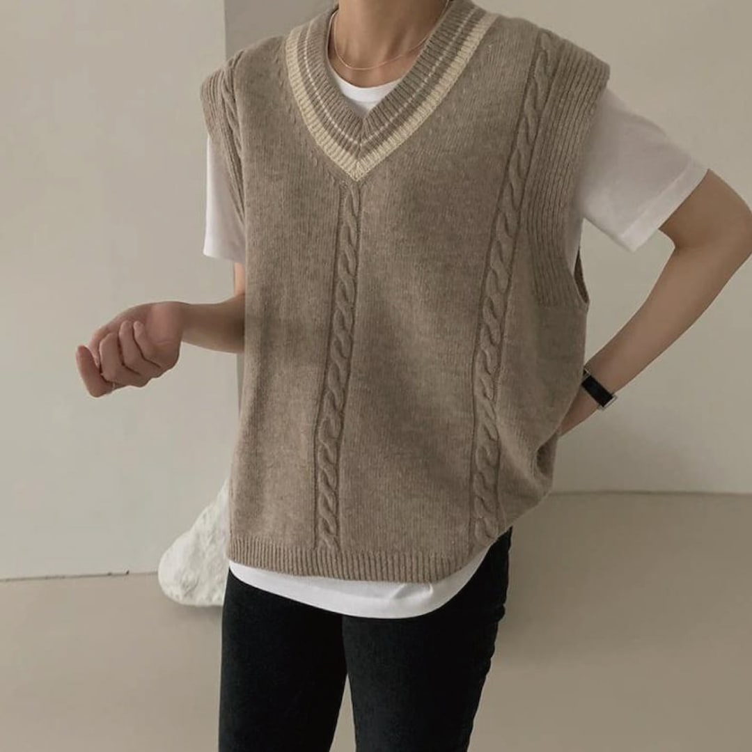 Sweater Vest / Wool Sweater / Knit Vest / Sweater Vest for Women / V ...