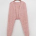 Knit Bolero Cardigan in Fuchsia