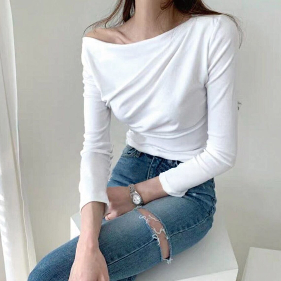 Inequality Shirring Tops トップス