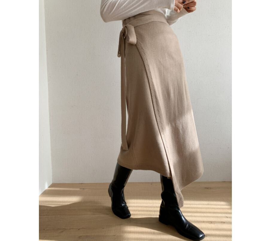 Wrap Skirt / Knit Skirt / Knit Sweater 