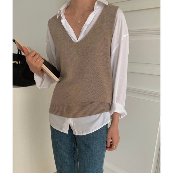 knitted vest women