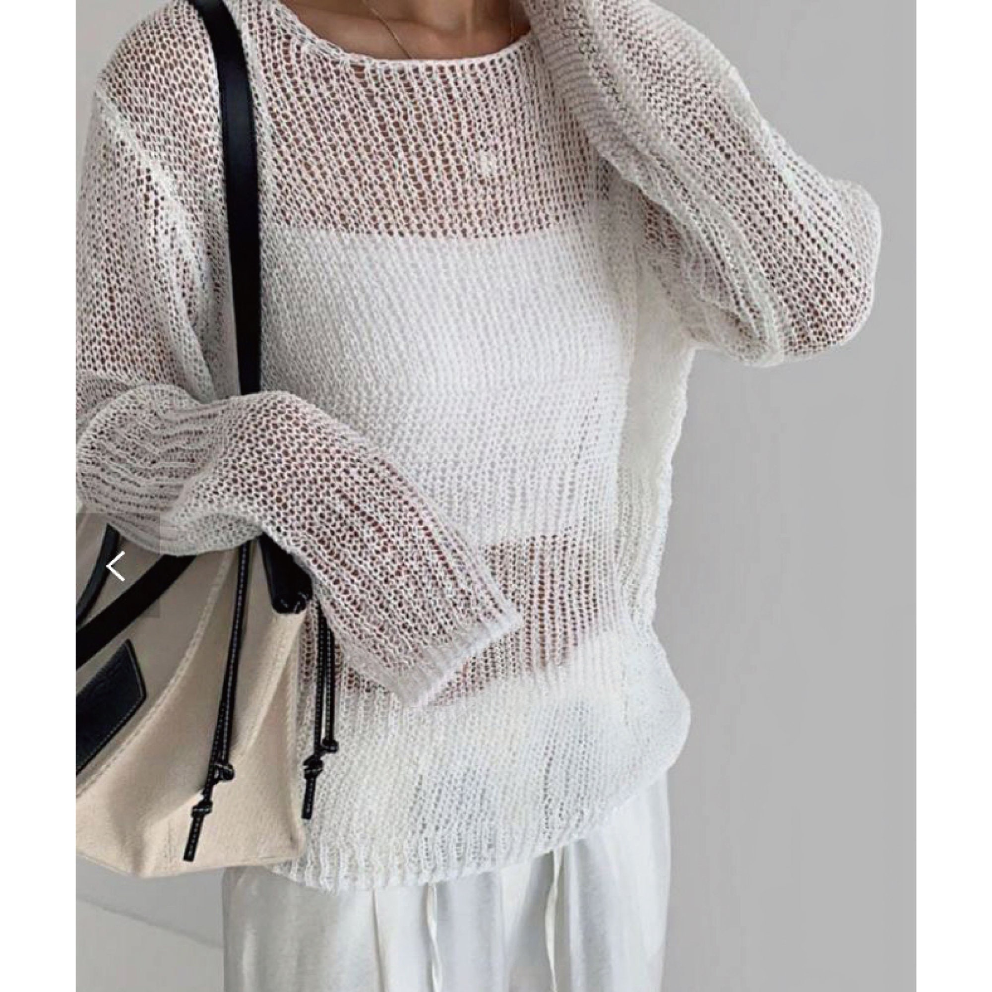 Sweater for women / Knit mesh top / See through knit top / Etsy