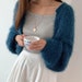 Knit Bolero Cardigan in Fuchsia main image 1