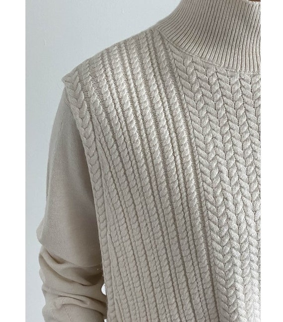 Sweater vest and dress set / Knit dress / Sweater dress / Cable Knit vest and dress set / Knit set up / Maxi Sweater dress / Sweater vest