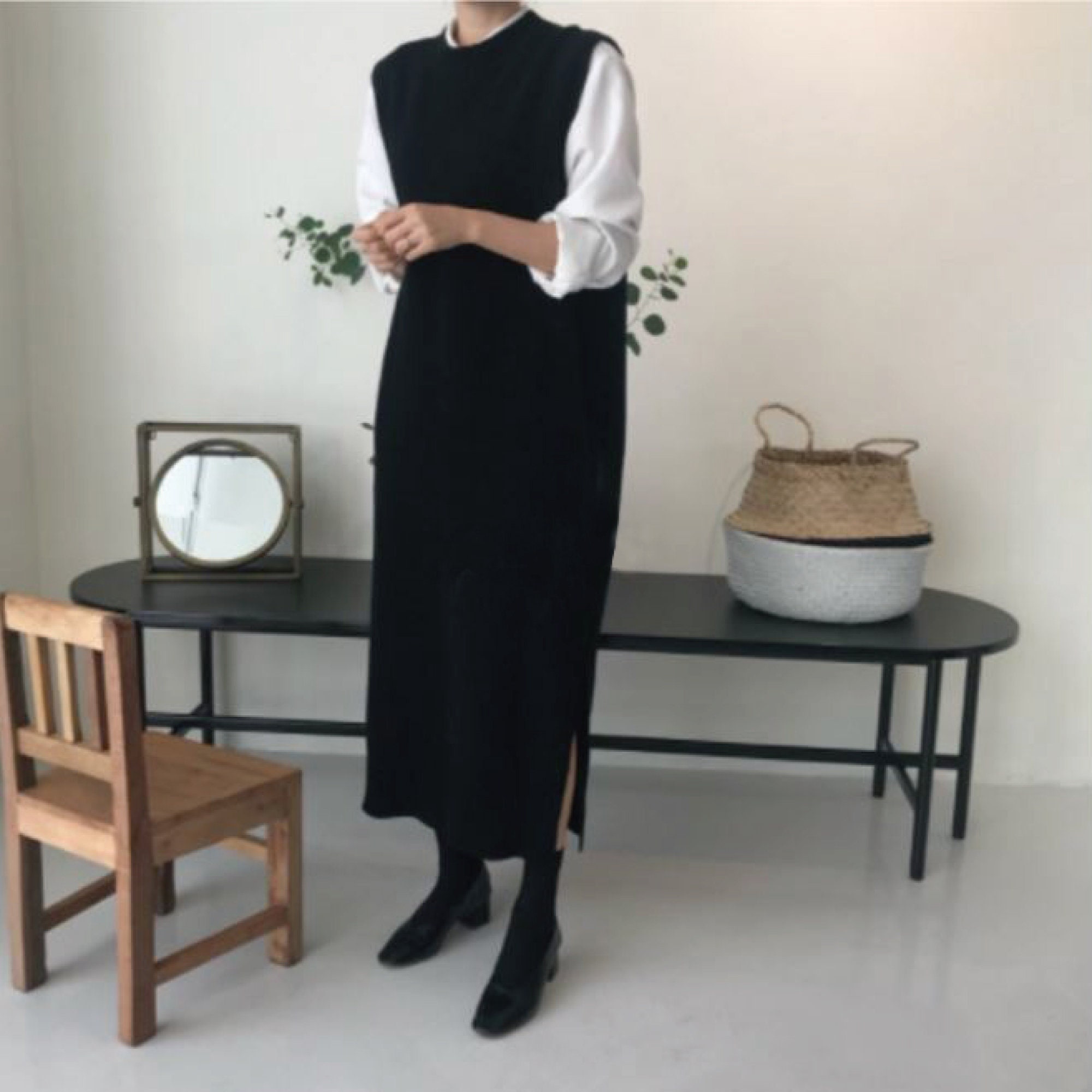 Knit Long Vest - Etsy