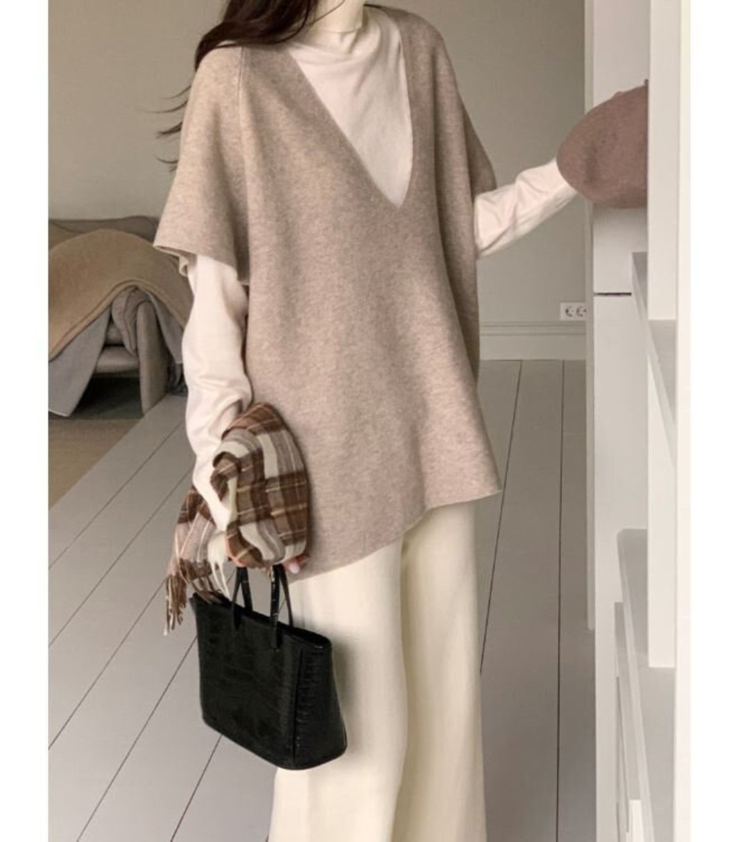 Sweater Vest Women / Knit Vest / Oversized Sweater / Loose Fit - Etsy