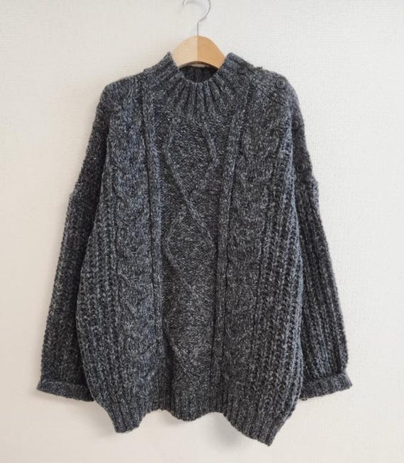 Cable Knit Sweater / Oversized Sweater / Sweater for Women