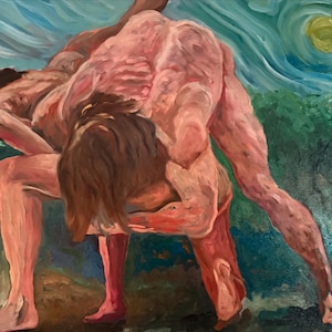 The Greek Wrestlers 18x24