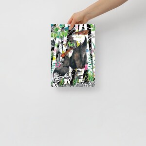 Okapi Poster - art print, animal print, room decor, wall art, Illustration, art, artwork, no Frame