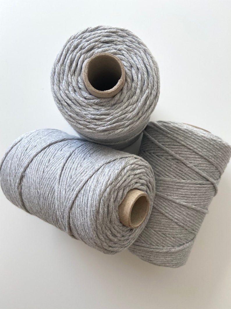 OEKO-TEX Einzelstrang 100 /% nat\u00fcrliche Makramee Seil 200 m Makramee Garn 3mm0,12 gezwirnt Makramee Schnur Macrame Cord