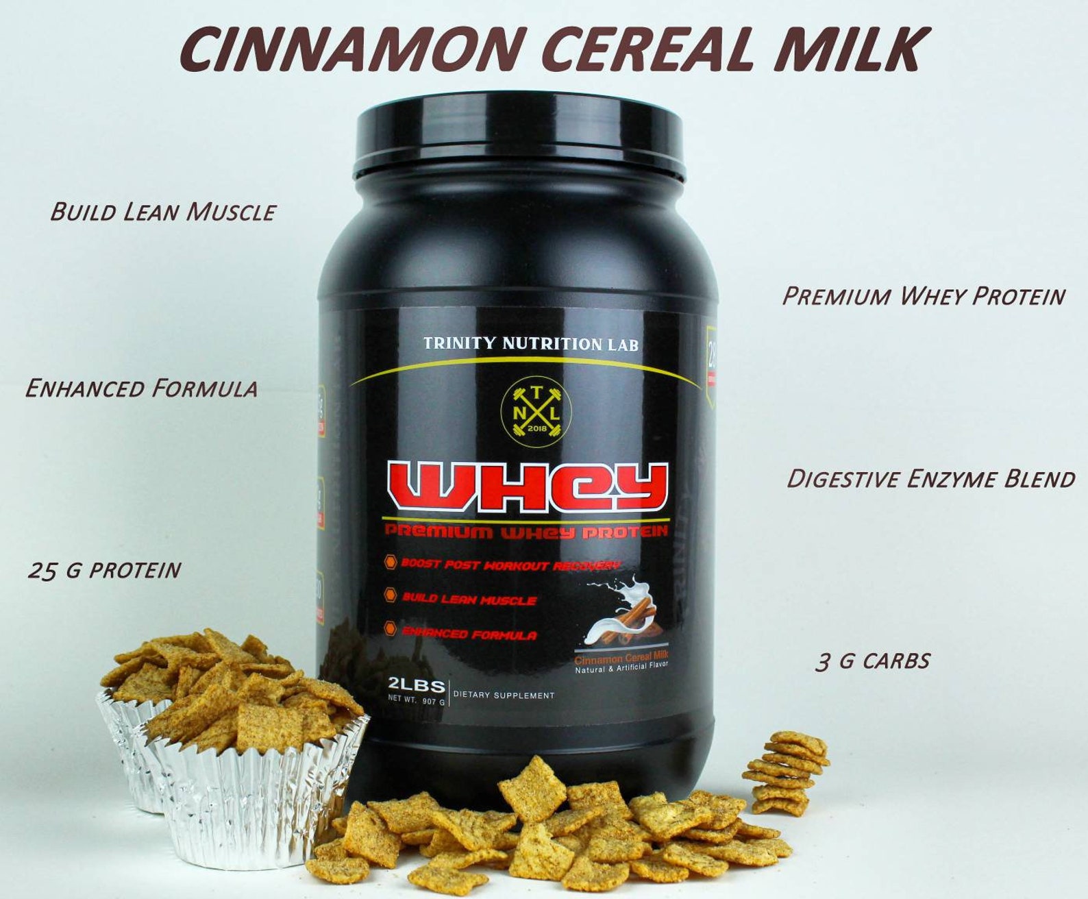 Whey Protein Cinnamon Cereal Milk Etsy