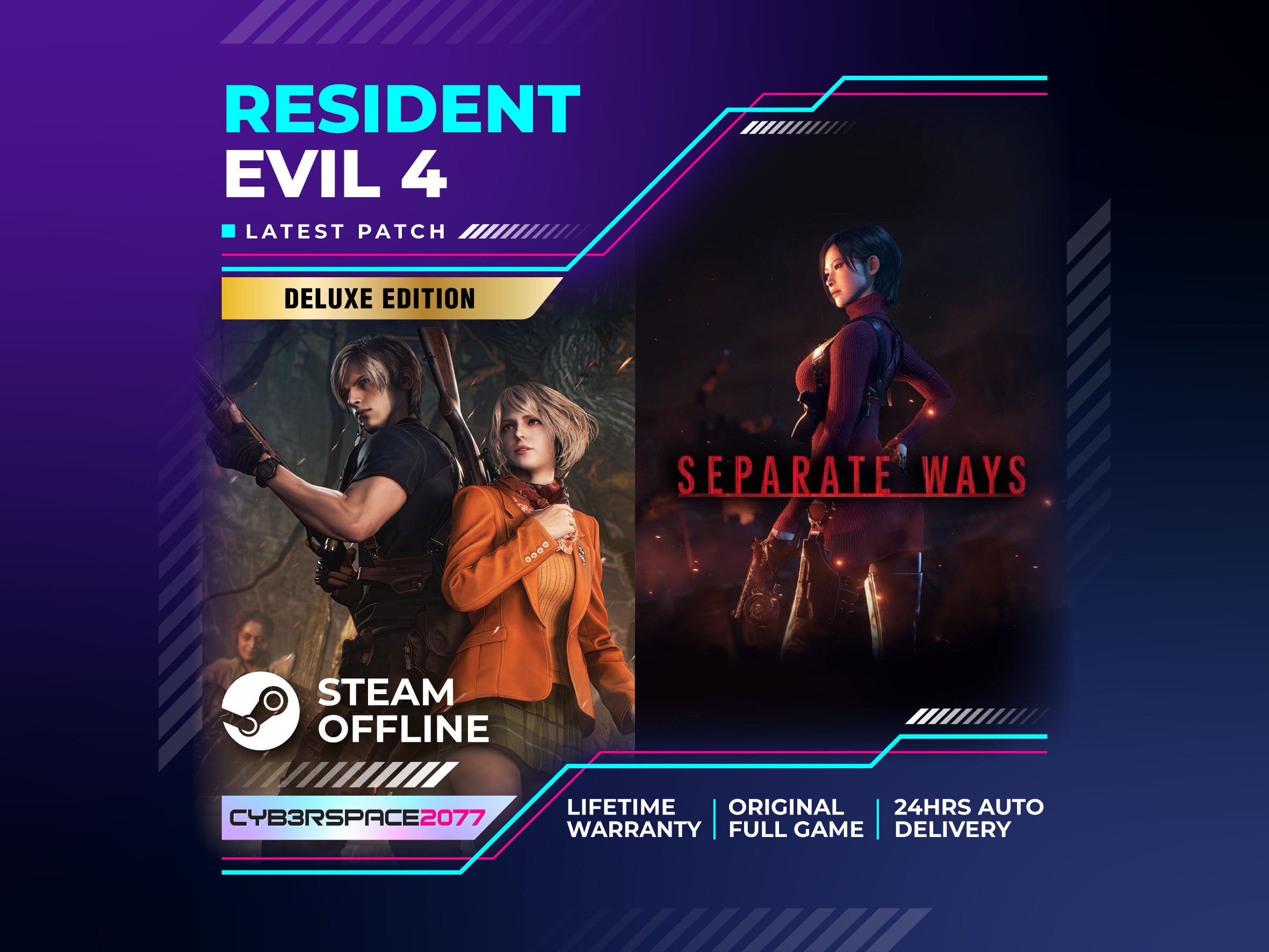 Resident Evil 4 Remake Deluxe Edition Pc Steam Offline + DLC