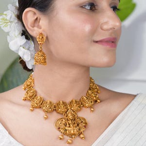 Guttapusalu Necklace,Indian Temple Jewelry with One Gram Gold Finish,Weddings,Gifts,artificial jewelry,Bridal jewelry,Bollywood,laxminecklac