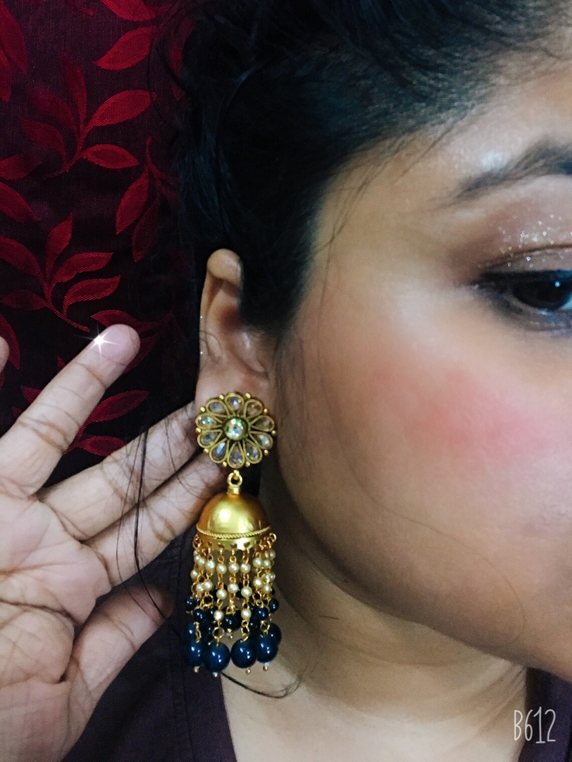 Handmade Earrings Set Big Kundan Designer Earrings Jewelry Etsy