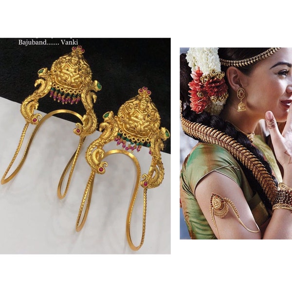 Kemp Jewelry/Bajuband/Indian Jewelry/Bollywood Jewellery/Wedding Jewelry/Banju Bandh/ Vanki/ Ananta/ Angada/ Armlet/South Indian Jewelery