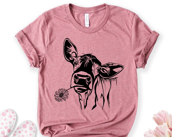 Cute Cow Shirt Highland Cow Shirt Cow Shirt for Mom Cow - Etsy