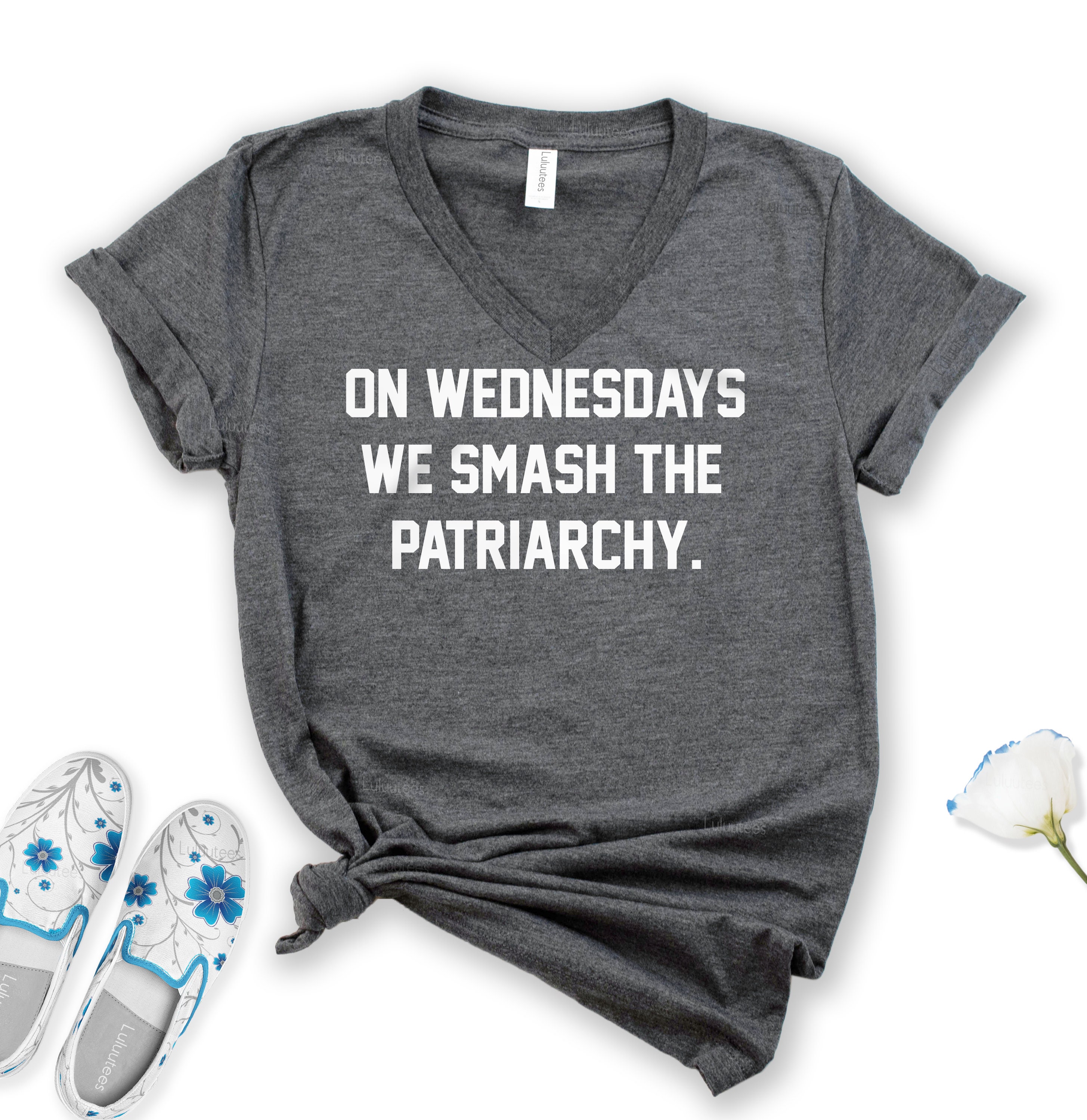 On Wednesdays We Smash the Patriarchy Shirt Feminism Shirt | Etsy