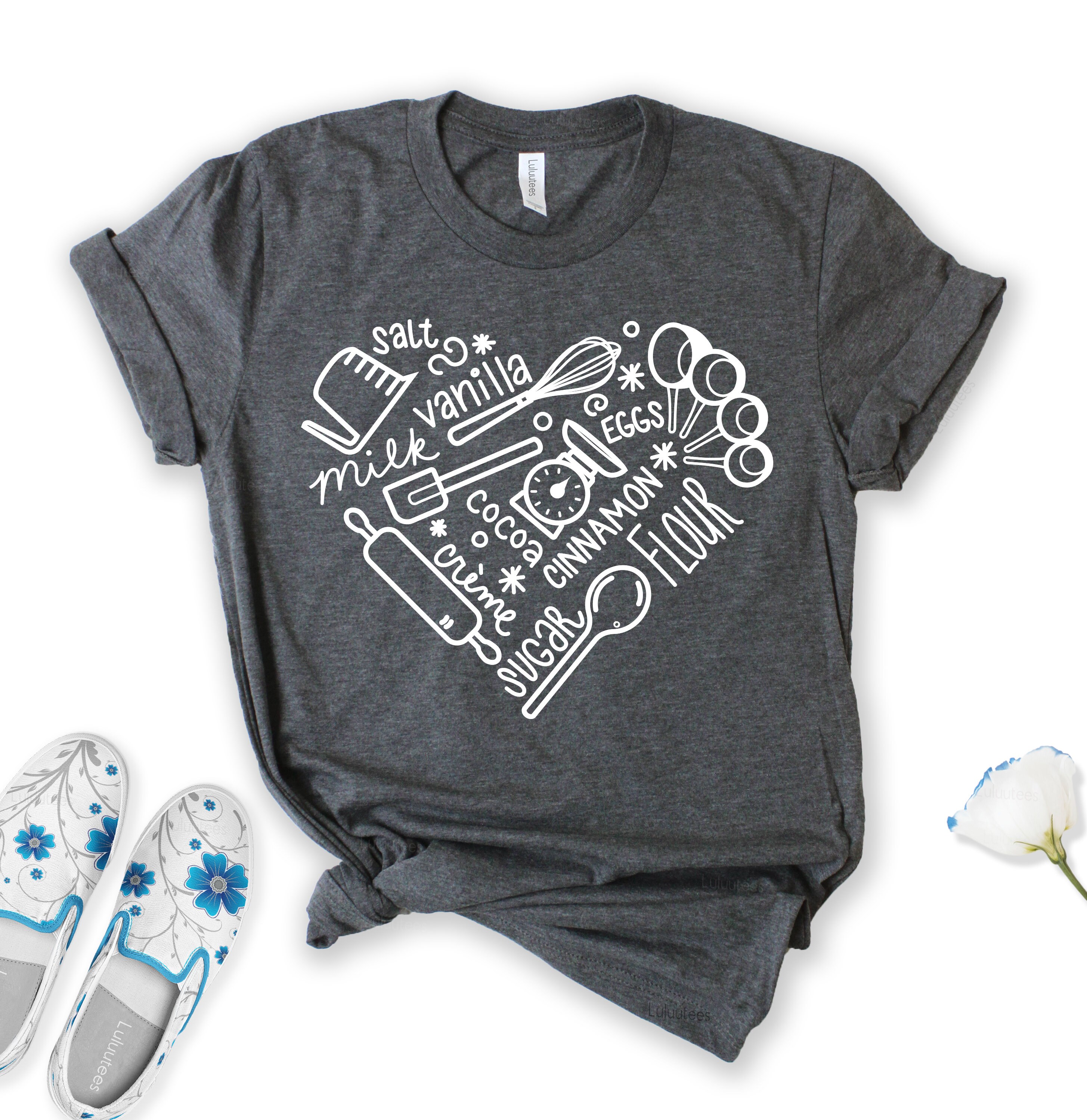 Bakery Heart Shirt Baking Lover Shirt Baking Tshirt Baker Etsy