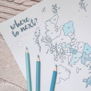 Wohin als nächstes? UK Postleitzahlen Karte - Digital druckbare PDF Small Business Biz Reisen Urlaub Verkäufe Porto Tracker Etsy Farbe ausfüllen Grafschaft