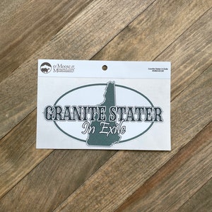 Granite Stater in Exile New Hampshire NH Sticker/Decal