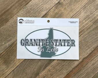 Granite Stater in Exile New Hampshire NH Sticker/Decal