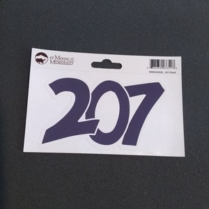 207 Maine Area Code Sticker/Decal image 3