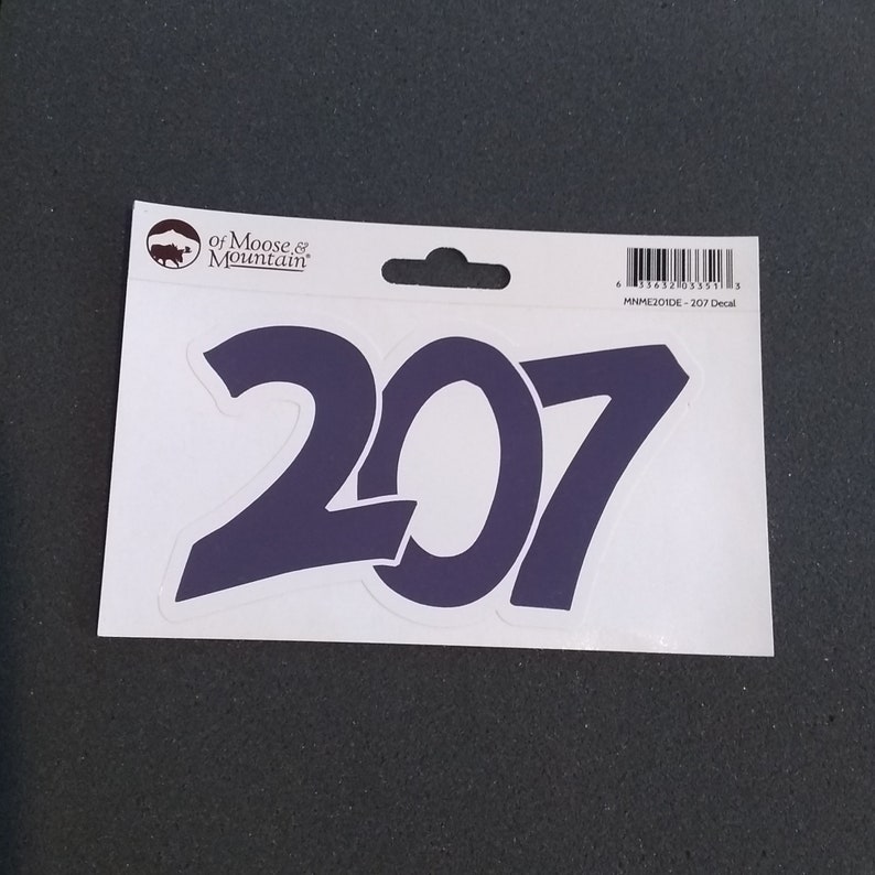 207 Maine Area Code Sticker/Decal image 3