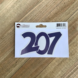 207 Maine Area Code Sticker/Decal