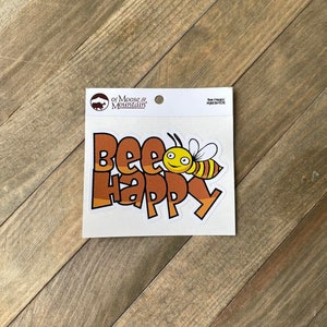 Bee Happy Cartoon Sticker/Decal