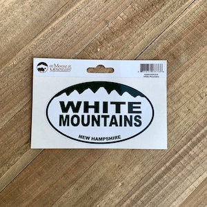 White Mountains New Hampshire NH Mountain Sticker/Decal