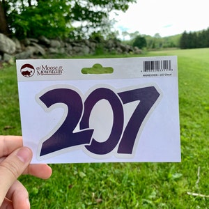 207 Maine Area Code Sticker/Decal image 2