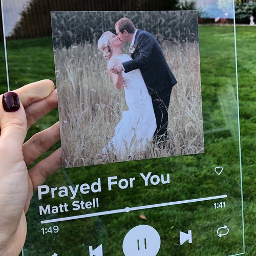 Custom Acrylic Song Album Cover Glass Album Cover Wall Art Etsy