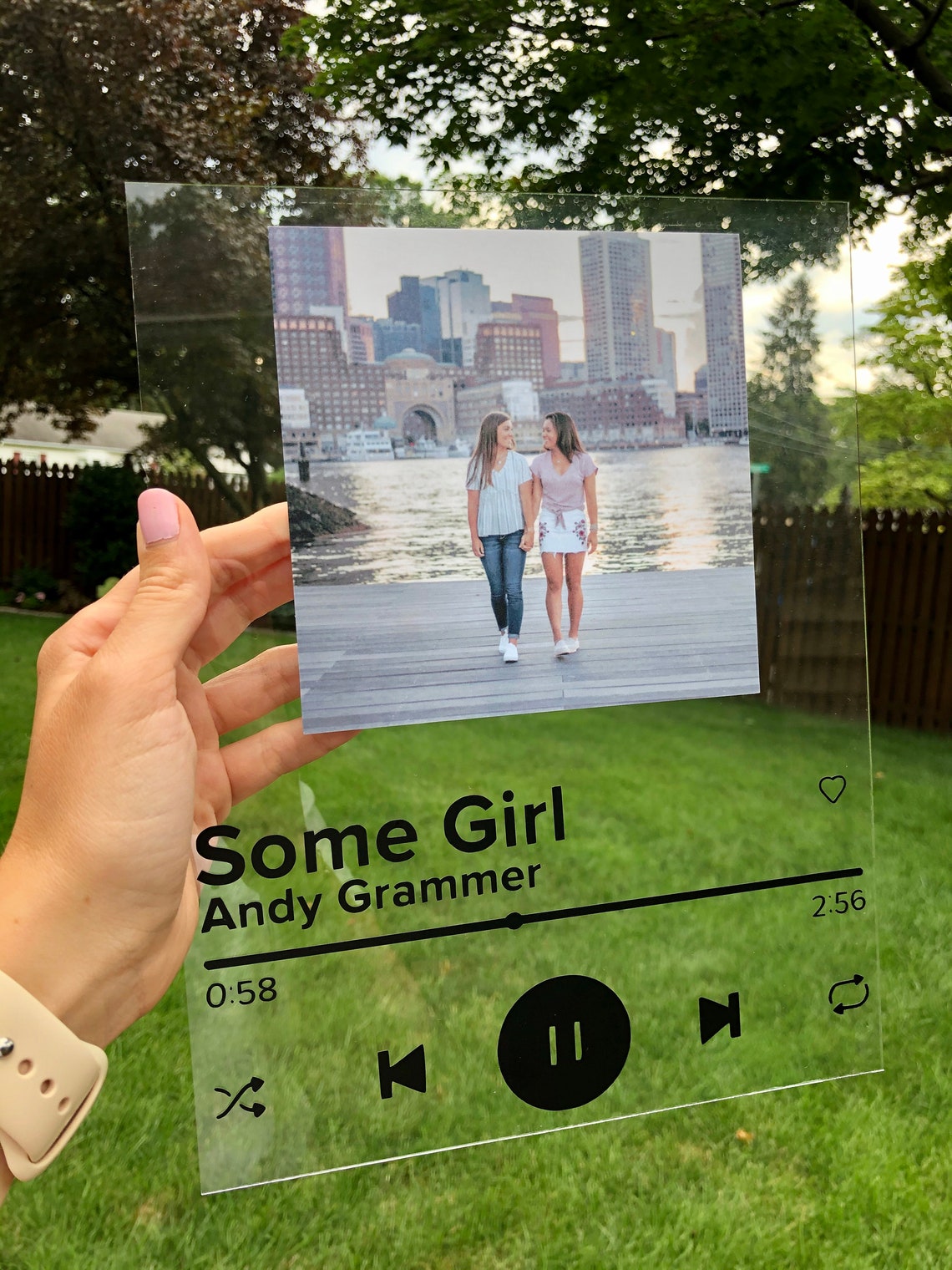 Custom Acrylic Song Album Cover Glass Album Cover Wall Art Etsy