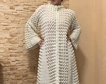 Crochet pattern cardigan Maria, vintage coat Maria, pattern vintage coat, cardigan Jolie, pattern pdf+ 9 video, languages (English, Russian,