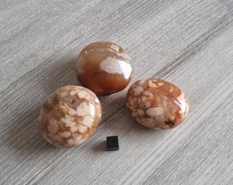 Large Dendritic Agate Gemstone Tumbled Stone / 1 X Natural Dendritic Agate Crystal Undrilled Tumble Stones / Palmstone