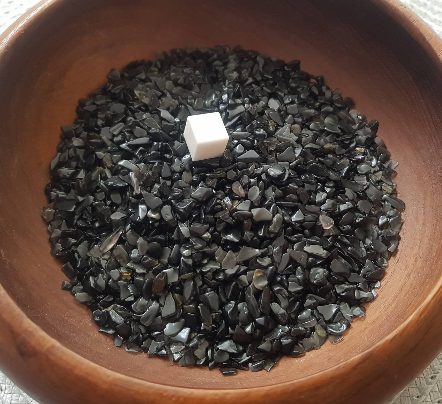 Black Obsidian Gemstone Undrilled Chips / Natural Black Obsidian Crystal Undrilled Chips / Small Tumbled Stones / 20 Grams Black Obsidian