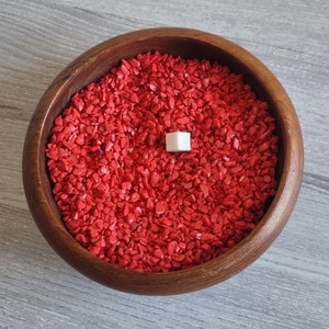 Dyed Red Howlite Gemstone Undrilled Chips / Red Howlite Crystal Undrilled Chips / Small Tumbled Stones / 20 Grams Red Howlite